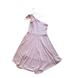 Cuqy woman’s bow one shoulder high low hem dress a line cocktail party dress